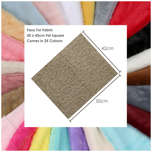 Faux fur fabric fat squares - fabric,