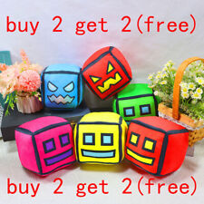 UK Geometry Dash Plush Geometry Sprint Game Plush Toy Doll Pillow for Kid Gift~