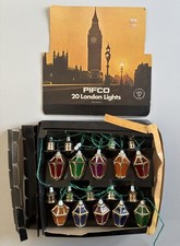 VINTAGE PIFCO 20 LONDON CHRISTMAS LIGHTS BOXED TESTED AND ALL WORKING @WOW@