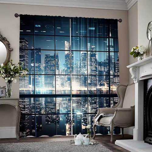 Window curtains polyester - window,