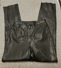 Principles Leather Women’s Petite Size 8 Trousers In Black Excellent Condition