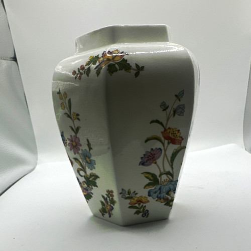 Aynsley floral vase white - vase,,