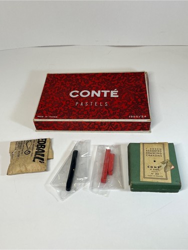 Vintage conte paris pastels - a,