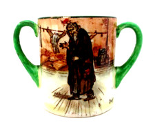 RARE ROYAL DOULTON SERIESWARE ANTIQUE MINIATURE LOVING CUP - DICKENS A - FAGIN
