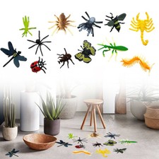 12x Plastic Insect Model