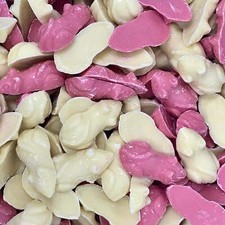 Pink & White Mice Retro Sweets