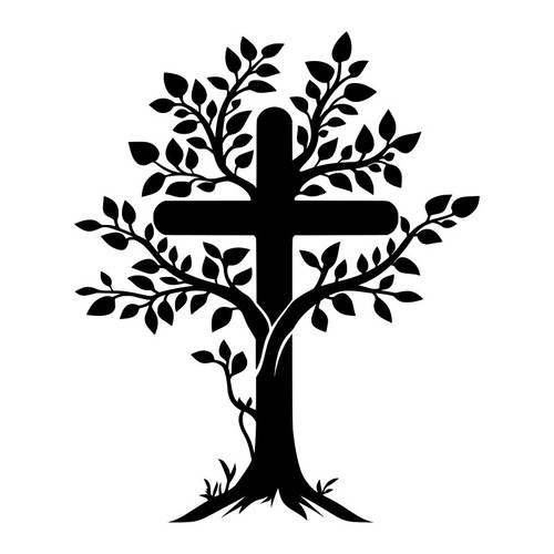 Christian cross tree - christian,