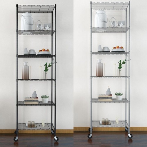 Tier metal storage rack - 6-tier,