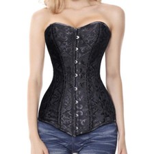 Hourglass Longline Overbust Corset Steel Bone Long Torso Waist Training Bustiers