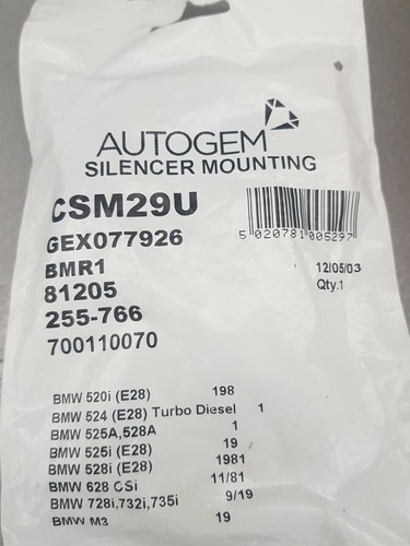 Csm29u fits bmw 628 635 - bmw-628, 730