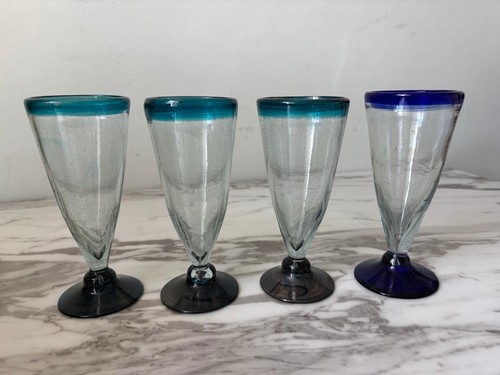 Mexican hand blown - mexican, wine