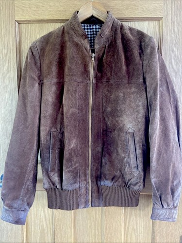 Vintage men suede bomber - suede,