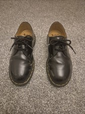 Dr Martens 1461 Black Smooth Leather Oxford Shoes Size UK6 EU39 Women's