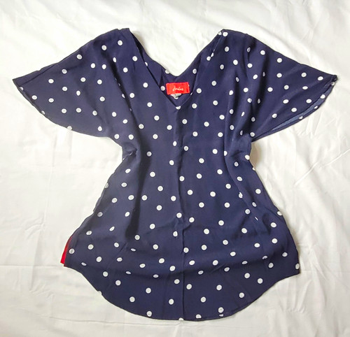 Joules navy white polka - white,