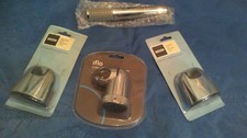 SHOWER HEAD BRACKETS AND SHOWER HEAD - NEW-JOB LOT HOMEBASE IFLO CHROME BATHROOM