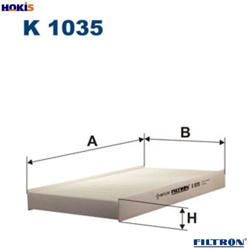 Filter cabin air 1035 for - filter,