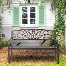 Patio Garden Bench w/Round