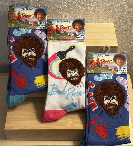 Bob ross fuzzy hair crew - ross,
