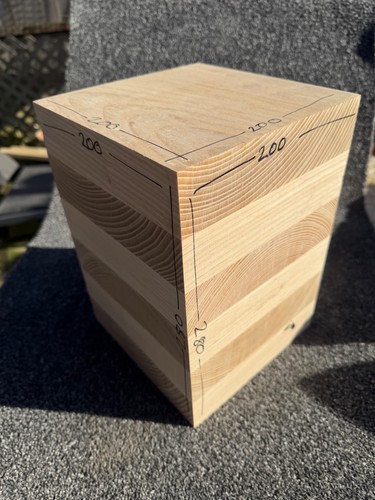Laminated english elm block - elm,