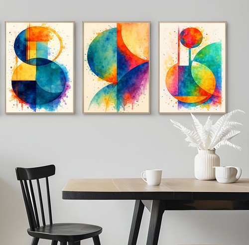 Set abstract watercolor - of,