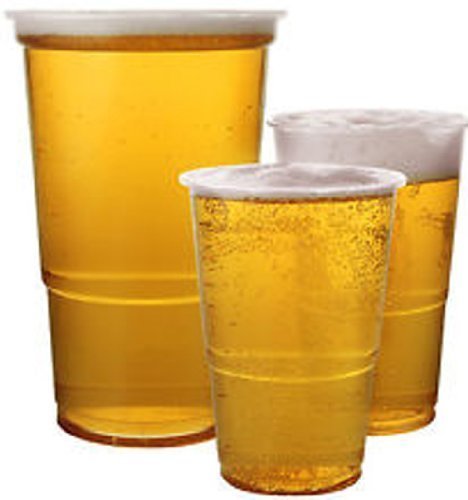 Clear 10oz half - clear, plastic