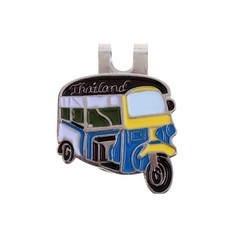 Cute Pedicab Magnet Hat Clip Golf Ball Markers Clip Cap