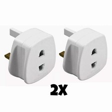 2X Shaver Plug Adaptor Two To