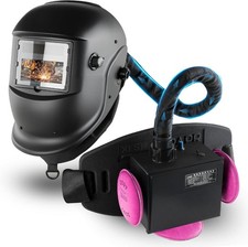 Welding Helmet Air Fed Powered Air Purifying Respirator with Filters Mask Set UK