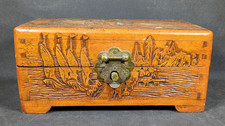 Hand Carved Wooden Box