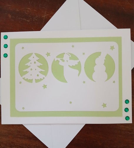 Handmade christmas card - card,