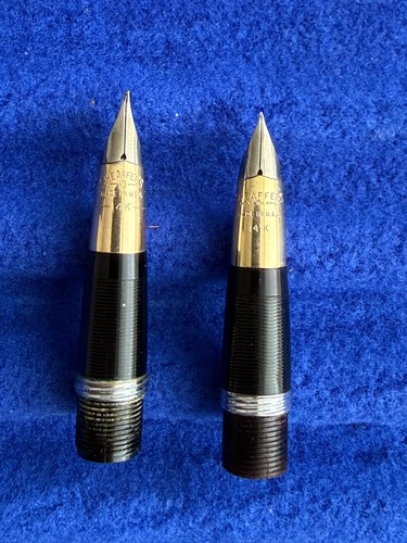 Two sheaffer snorkel 14k - sheaffer, nibs