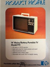 Pye 172 mains battery - 14", mains/battery