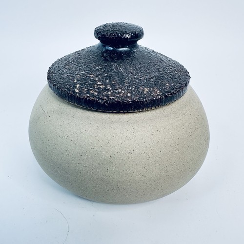 Vintage studio pottery - studio, lidded