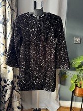 H&M Long Sleeve Black Sequin