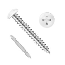 100 PCS #8 x 1-1/2" Pan Head