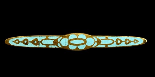 Antique art deco era - art, turquoise