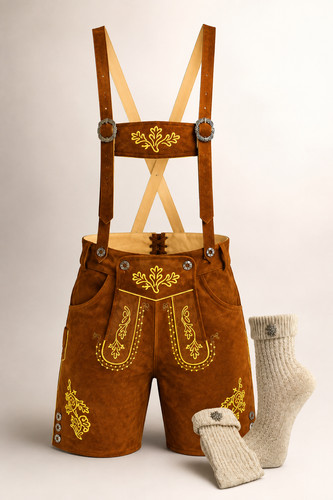 Mens german lederhosen with - german,