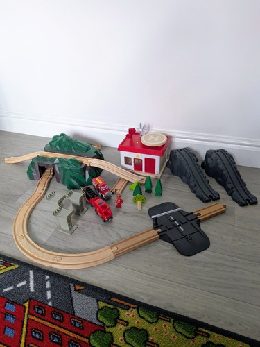 Fire brigade wooden track - fire,