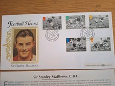 GB -1996  Football Heroes-Sir Stanley Matthews-BENHAM FDC BLCS117-STOKE ON TRENT