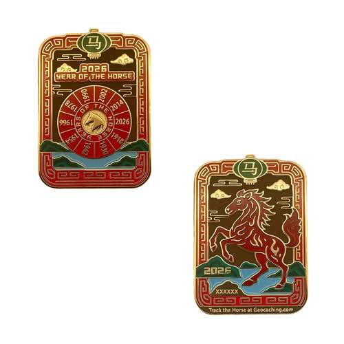 Year the fire horse - the, geocoin