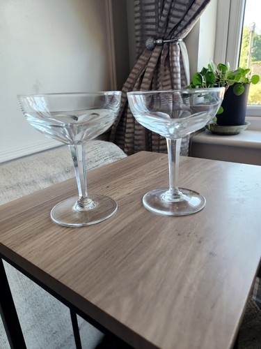 Antique glass champagne - antique,