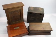 Wooden Boxes Antique Vintage Inc Pritchett & Gold Acumulator Box 1945