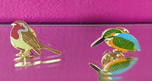 Bird enamel pin - bird, badges