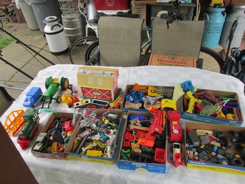 Huge vintage lot toy parts - huge, of