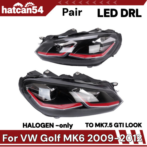 Red line led drl projector - led,