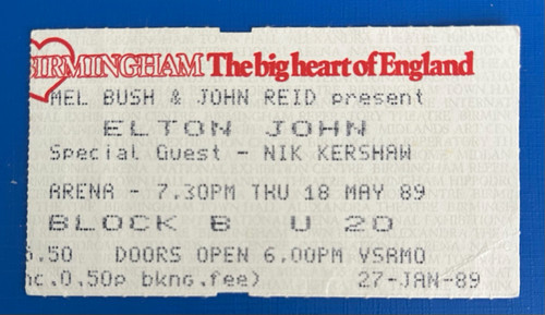 Elton john rock concert ticket - elton,