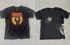 PLEASURES x UNKLE “Living In My Headphones” & Futura x UNIQLO Black T-Shirts x2