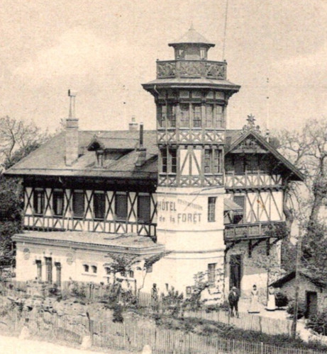 Antique rppc chalet la - chalet, de
