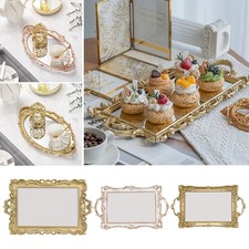Decorative Mirrored Tray Gold