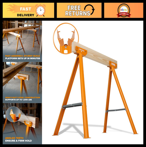 Heavy duty steel saw horse - saw,